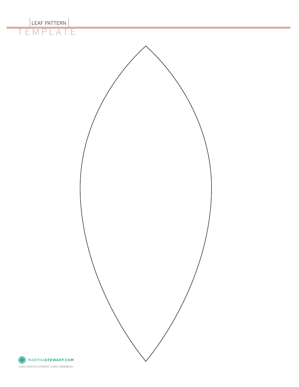 Leaf Pattern Template - Martha Stewart Download Printable PDF ...