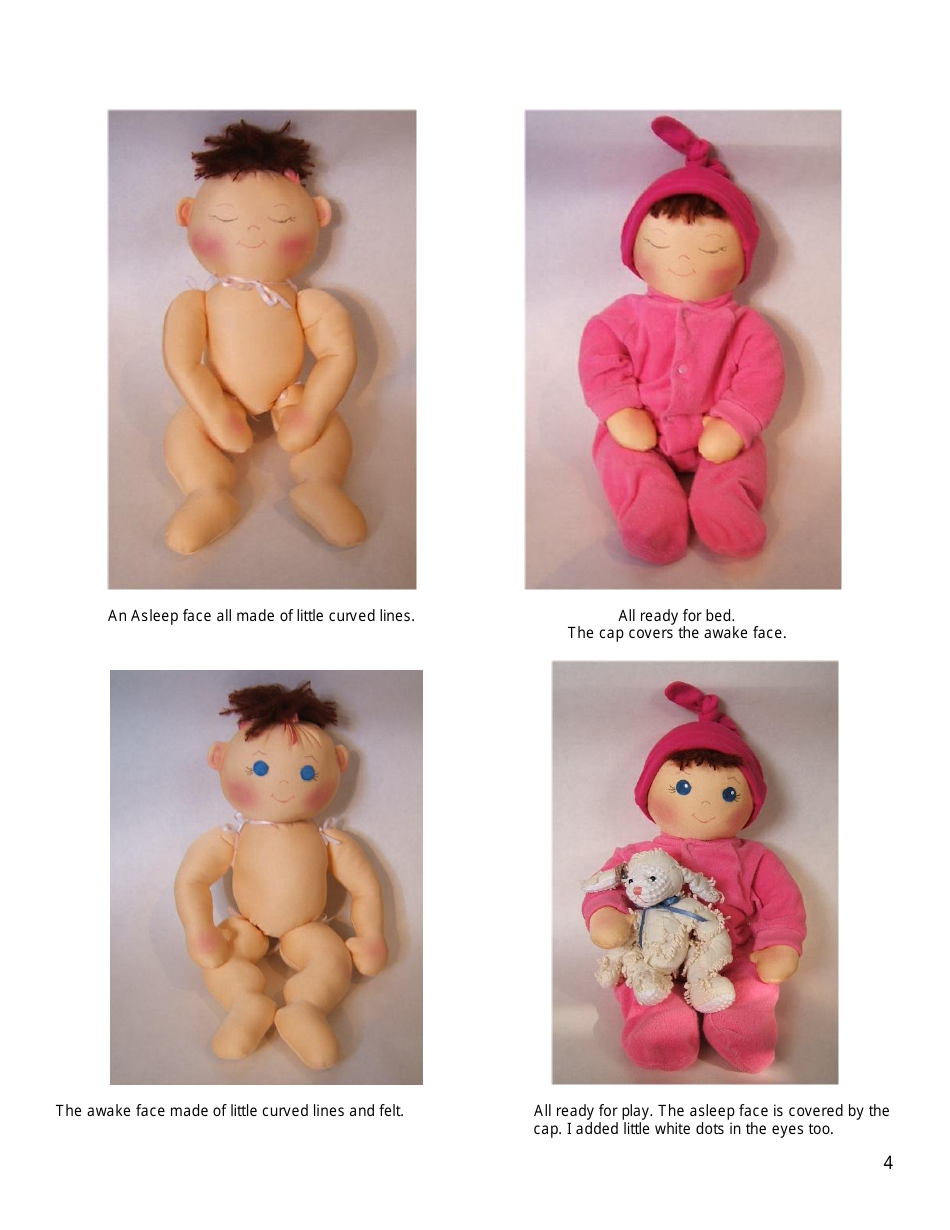 Baby Doll Sewing Templates - Judis Dolls, Page 4