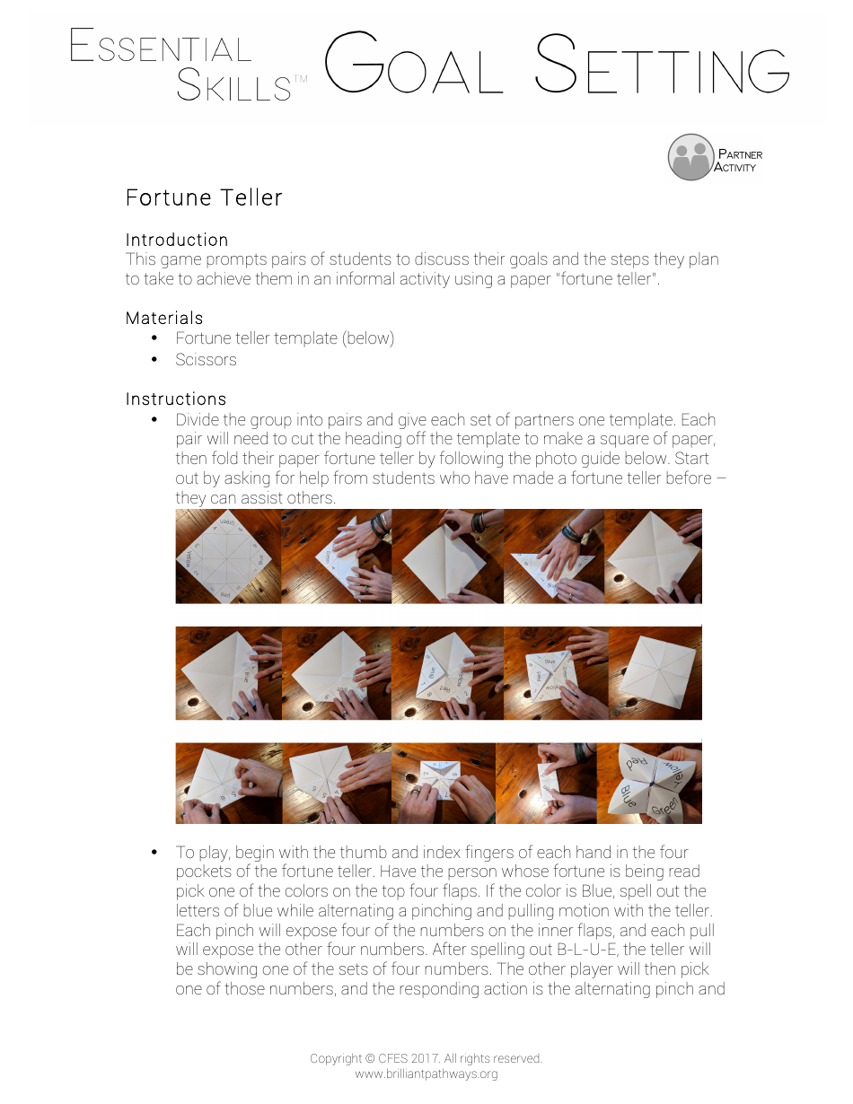 Fortune Teller Template - Customize and organize your goals effortlessly with this easy-to-use Goal Setting Fortune Teller template. Plan, track, and achieve your dreams using this versatile prediction tool.