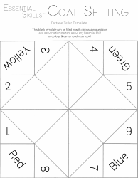 Goal Setting Fortune Teller Template - Cfes, Page 4