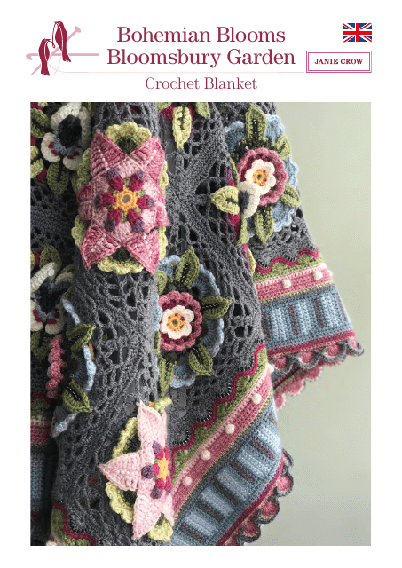 Bohemian Blooms Crochet Blanket Pattern - Jane Crowfoot