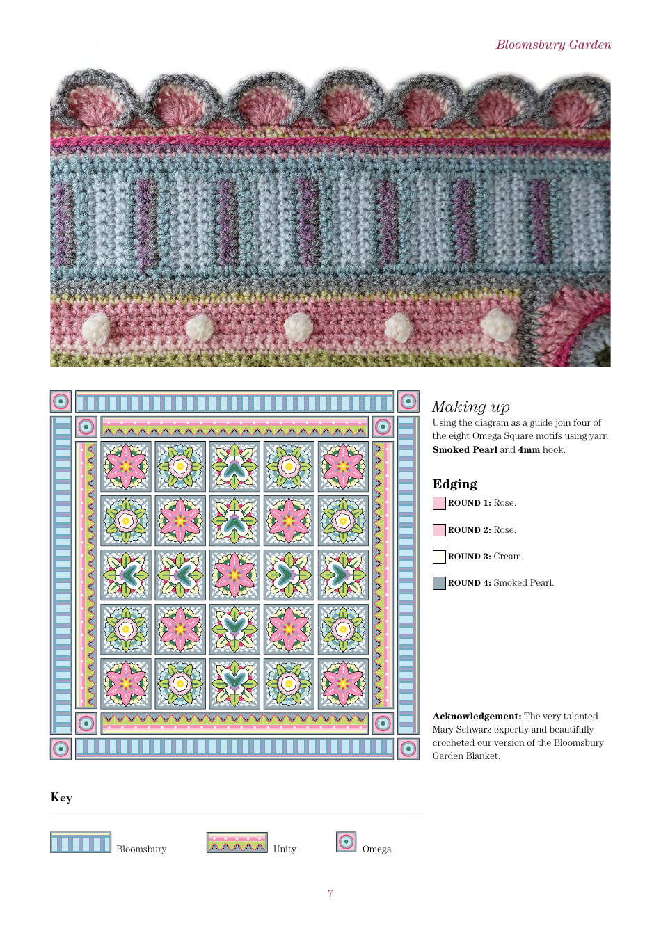 Bohemian Blooms Crochet Blanket Pattern - Jane Crowfoot, Page 7