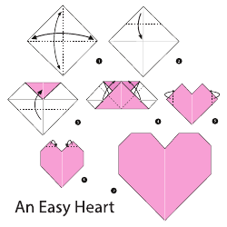 Document preview: Simple Origami Heart Guide