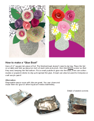 3-d Paper Flower Vase Templates, Page 6