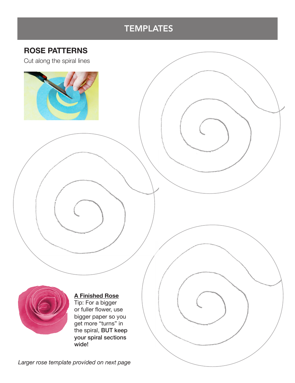 3-d Paper Flower Vase Templates, Page 7