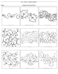 Longarm Quilting Pattern Templates, Page 2