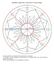 Lotus Flower Mosaic Design Templates, Page 2