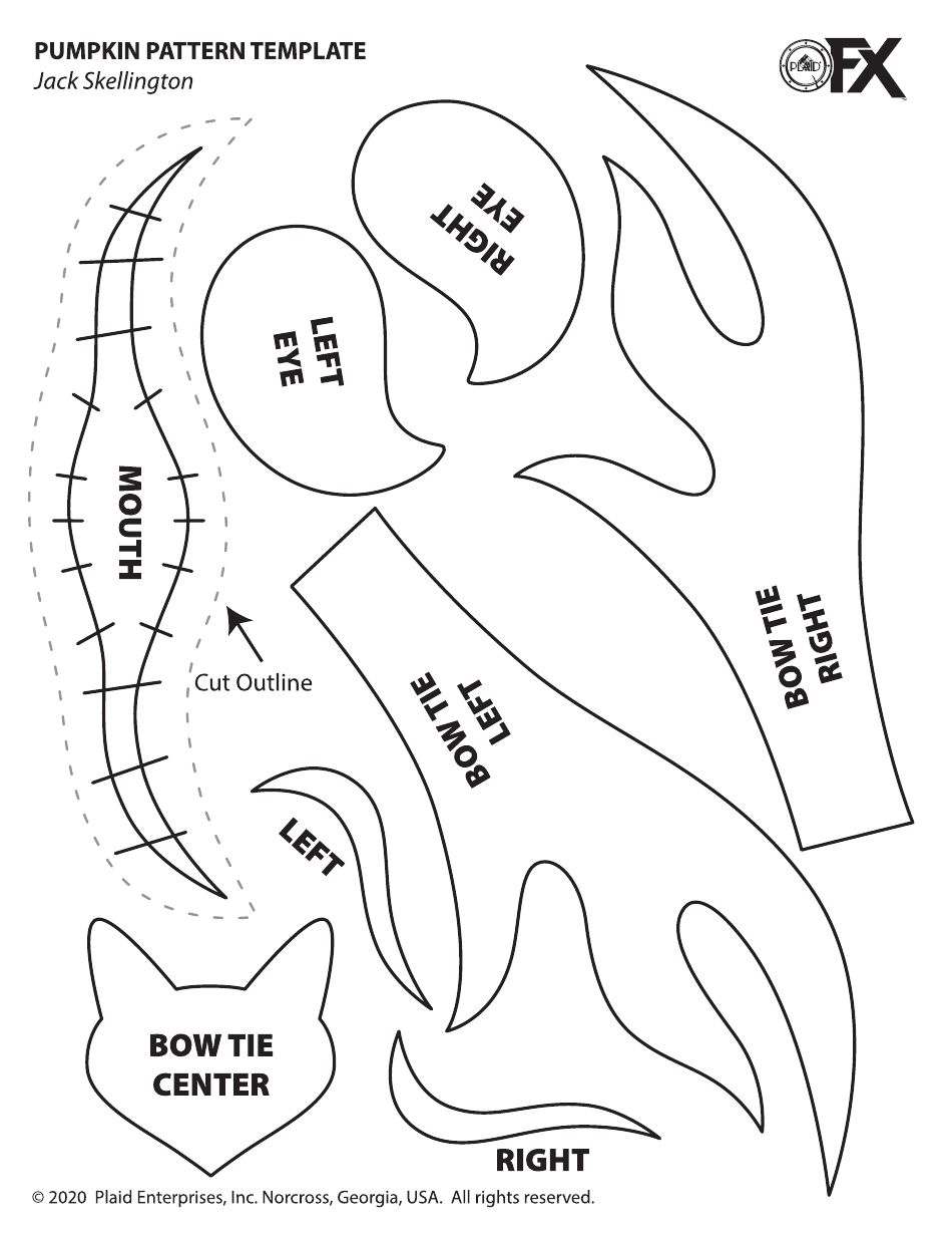 Halloween Pumpkin Pattern Template Download Printable PDF | Templateroller