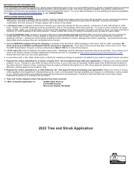 Form 2420-031 Tree and Shrub Application - Wisconsin