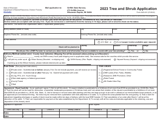 Form 2420-031 Tree and Shrub Application - Wisconsin, Page 3