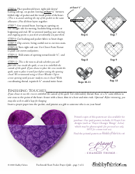 Patchwork Heart Quilt Diagram - Shabby Fabrics, Page 3