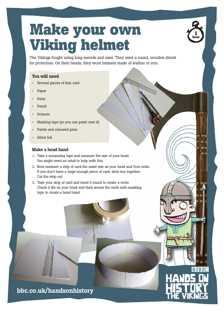 Viking Helmet Paper Craft Guide