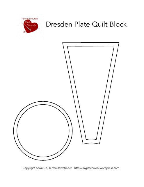 Dresden Plate Quilt Block Template