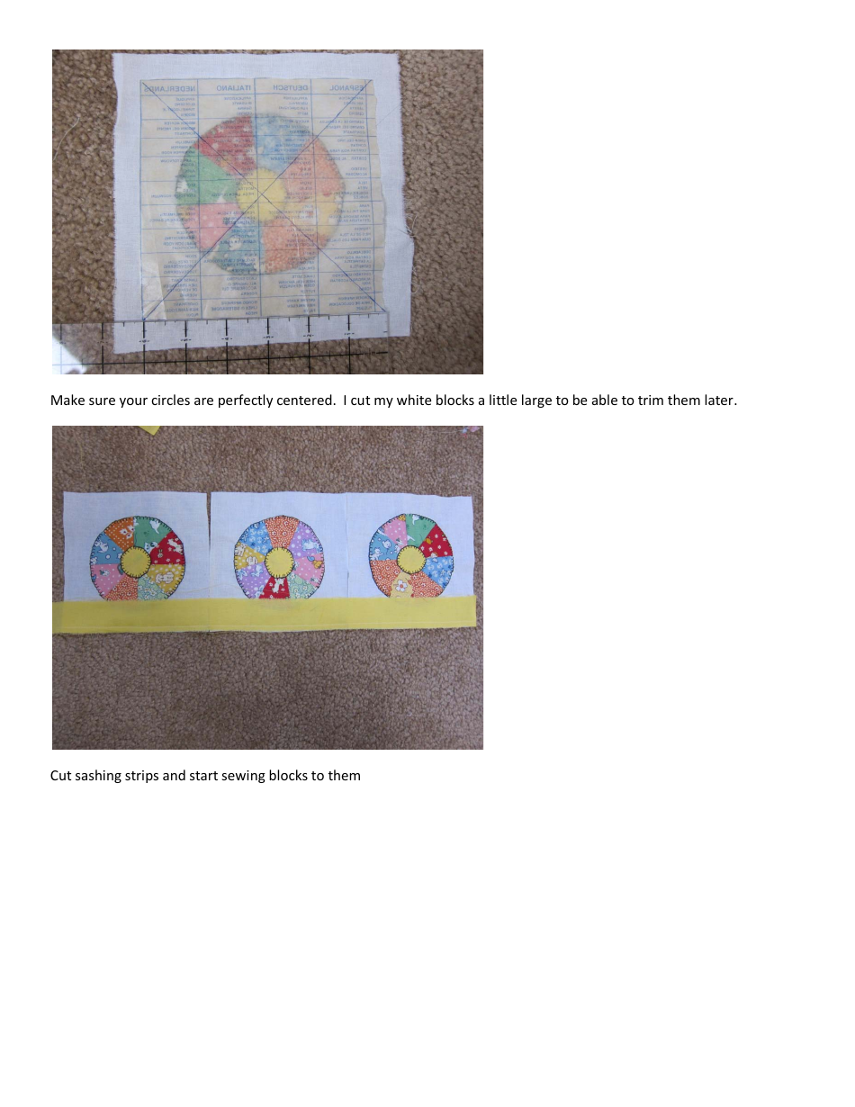 Quick Dresden Plate Doll Quilt Pattern - Jennie Bagrowski, Page 6