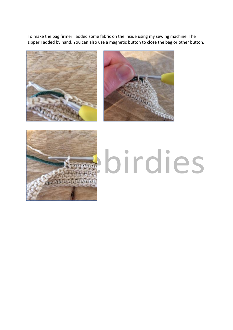 Leaf Pouch Crochet Pattern - Essiebirdies, Page 2