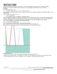 Dresden Peak Quilt Pattern Templates, Page 2