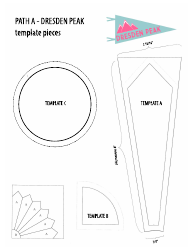 Dresden Peak Quilt Pattern Templates, Page 4