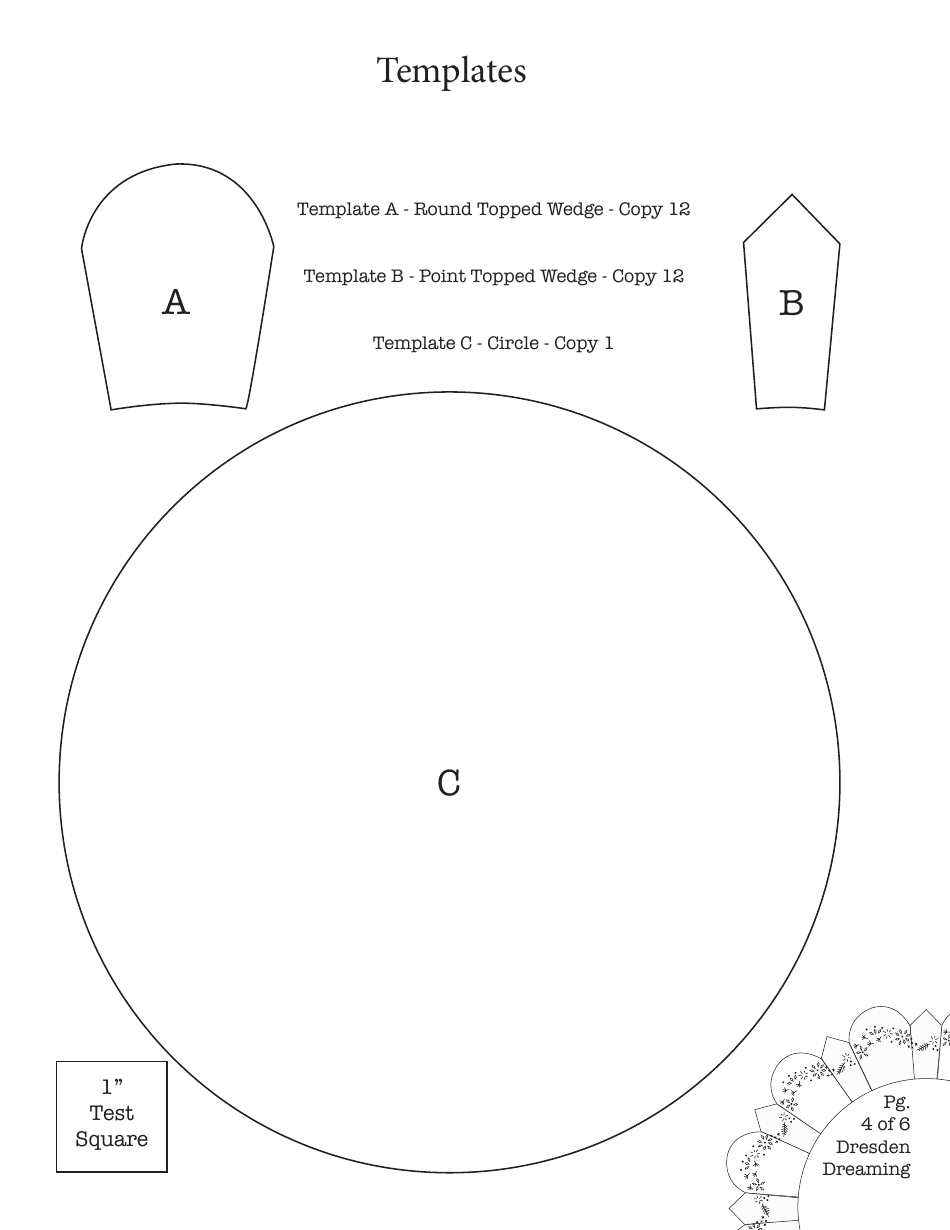 Sunflower Quilt Pattern Templates - Katja Marek, Page 4