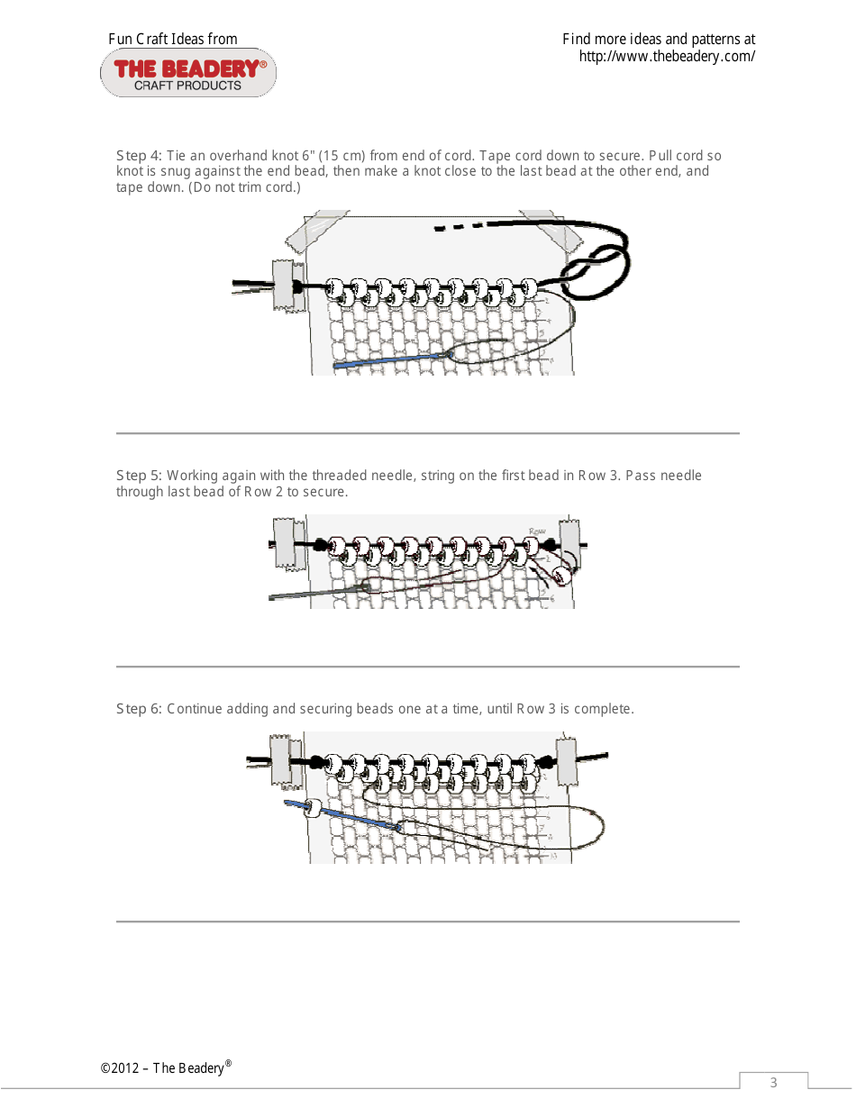 Spring Flower Mini Banner Beading Pattern - the Beadery, Page 3