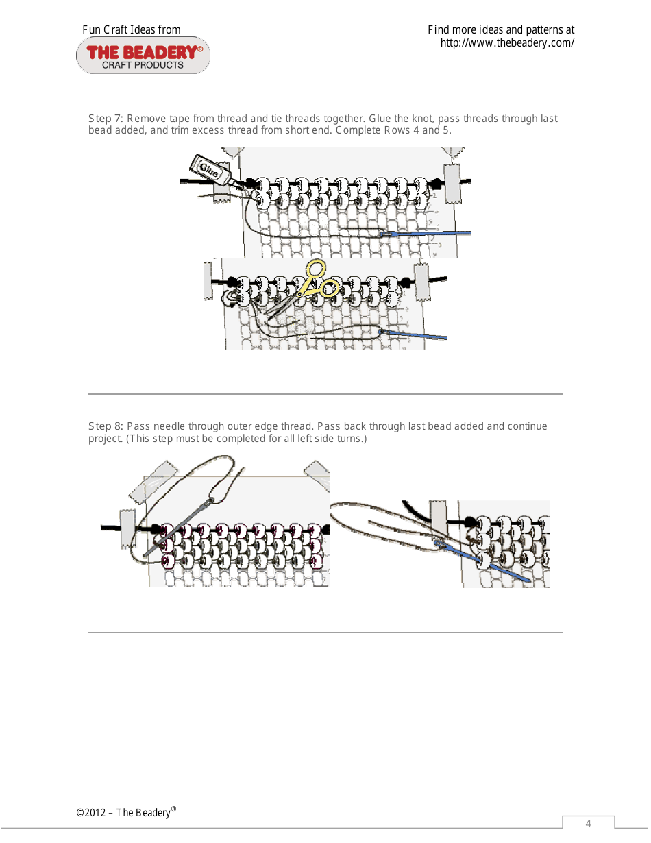 Spring Flower Mini Banner Beading Pattern - the Beadery, Page 4