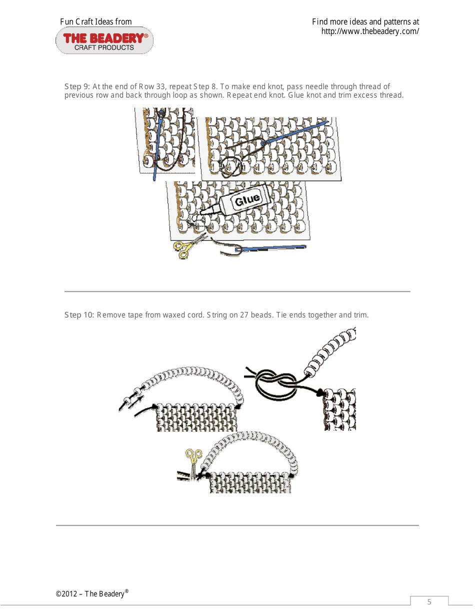 Spring Flower Mini Banner Beading Pattern - the Beadery, Page 5