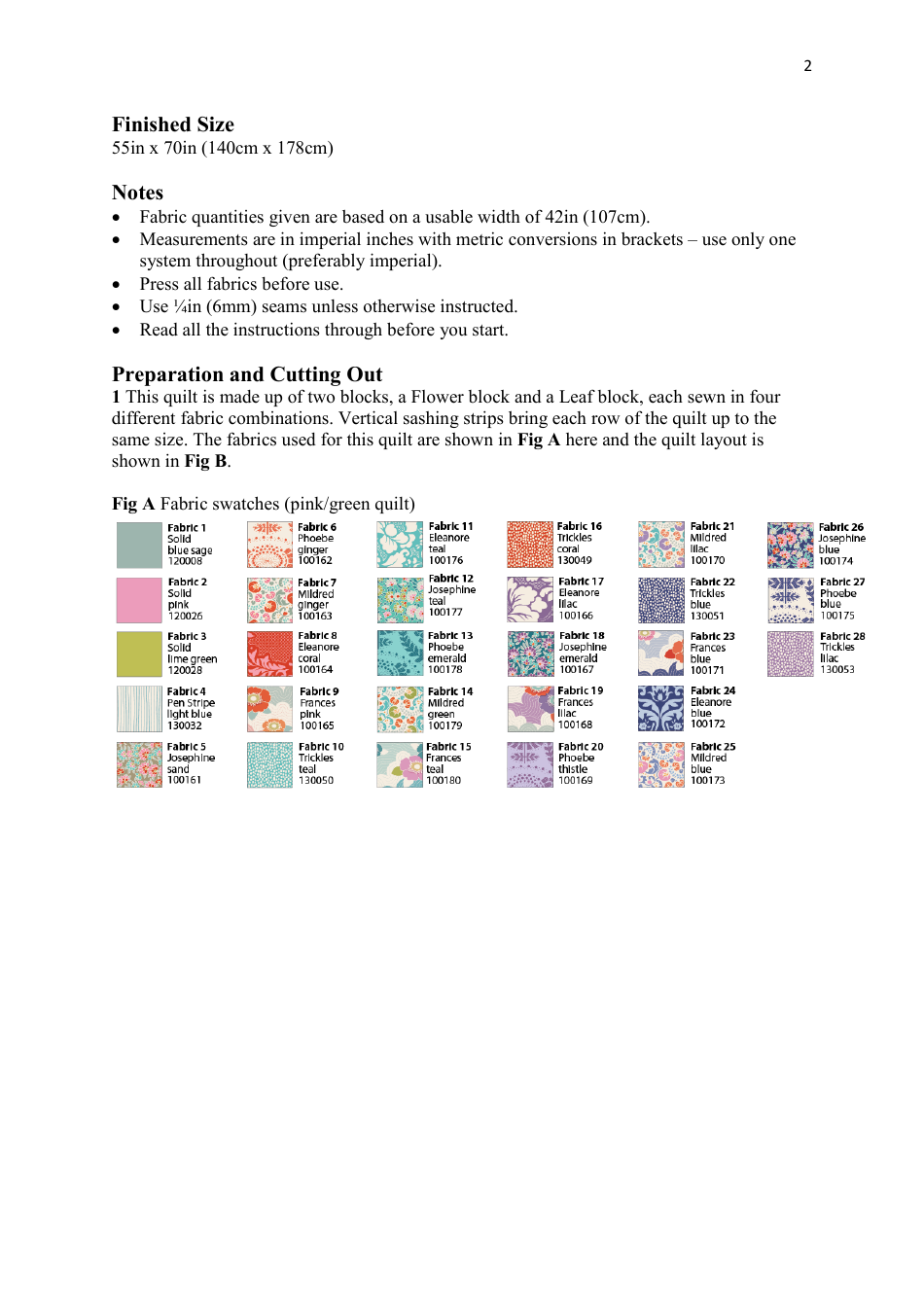 Fan Flower Quilt Templates, Page 13