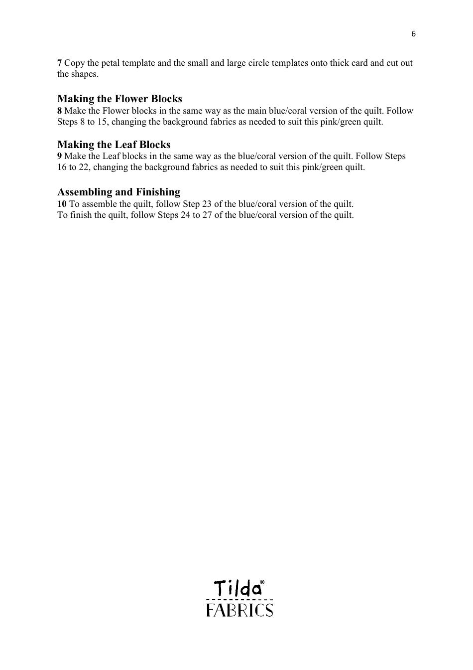 Fan Flower Quilt Templates, Page 17