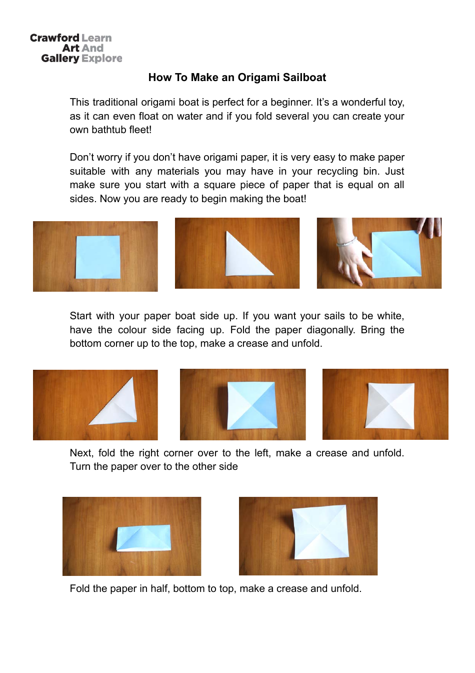 Origami Sailboat Download Printable PDF | Templateroller