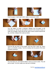 Origami Sailboat, Page 2