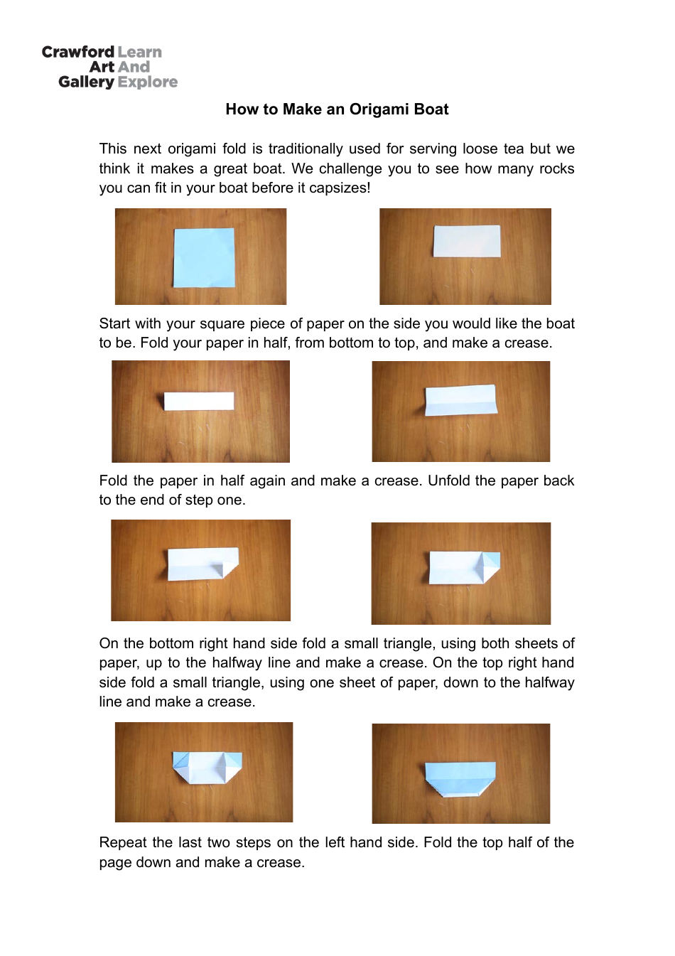Origami Sailboat, Page 3