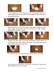 Origami Sailboat, Page 4