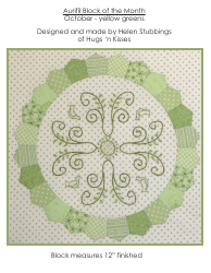 Document preview: Flower Circle Quilt Pattern Templates