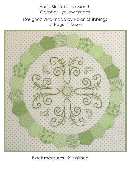Flower Circle Quilt Pattern Templates Image Preview