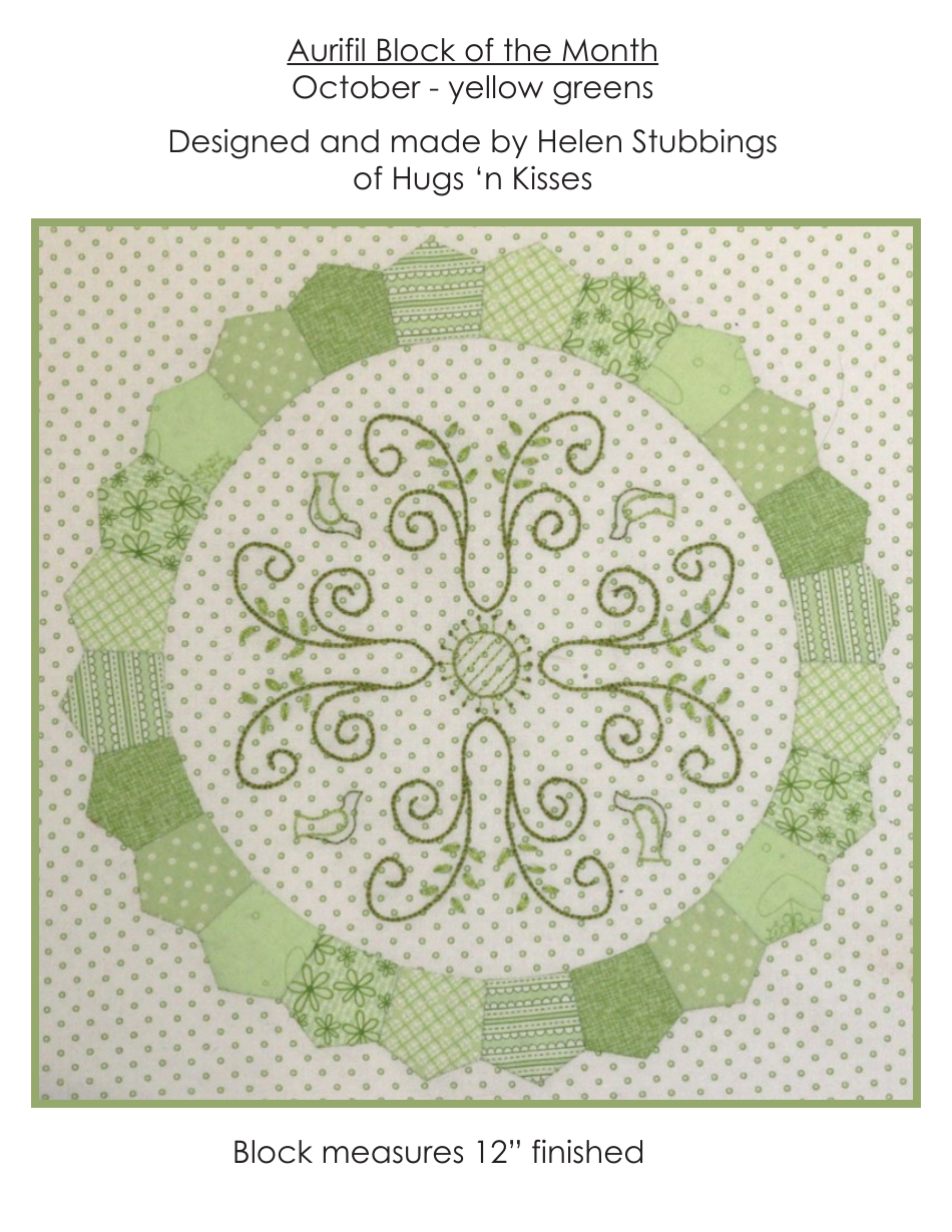 Flower Circle Quilt Pattern Templates Image Preview