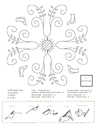 Flower Circle Quilt Pattern Templates, Page 4