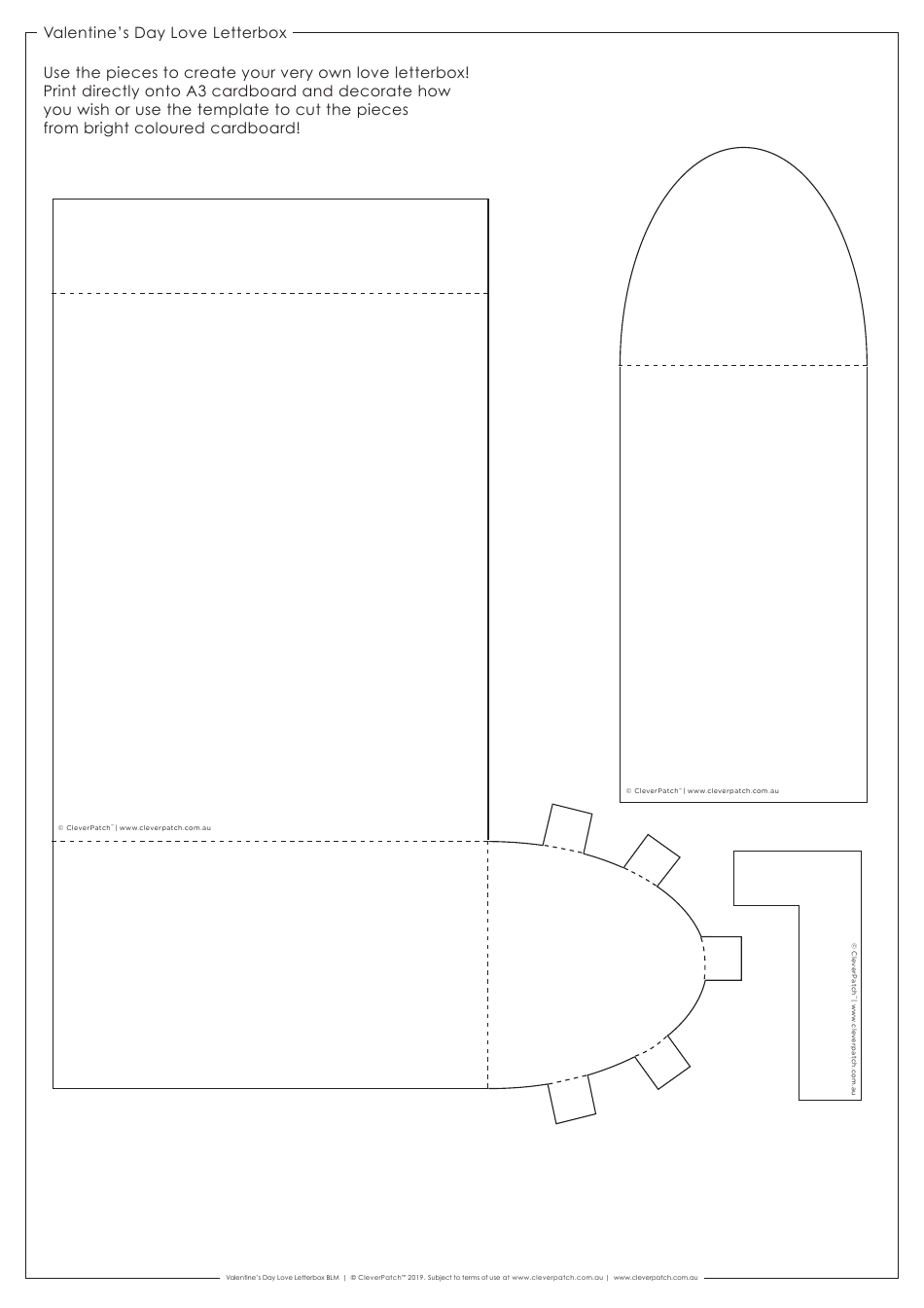 Valentine's Day Love Letterbox Template - Cleverpatch