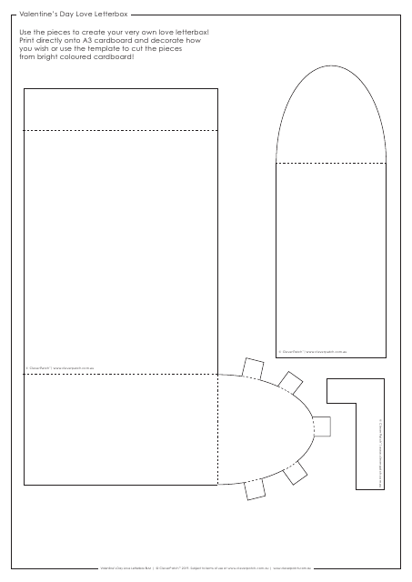 Valentine's Day Love Letterbox Template - Cleverpatch