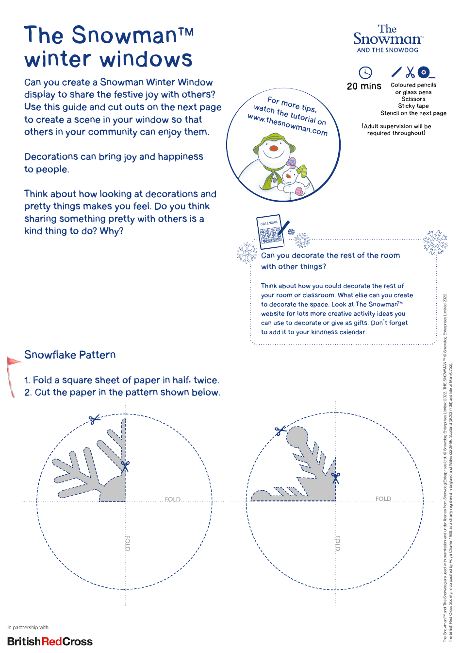 The Snowman Winter Window Templates by Snowdog Enterprises Limited