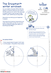 Document preview: The Snowman Winter Window Templates - Snowdog Enterprises Limited