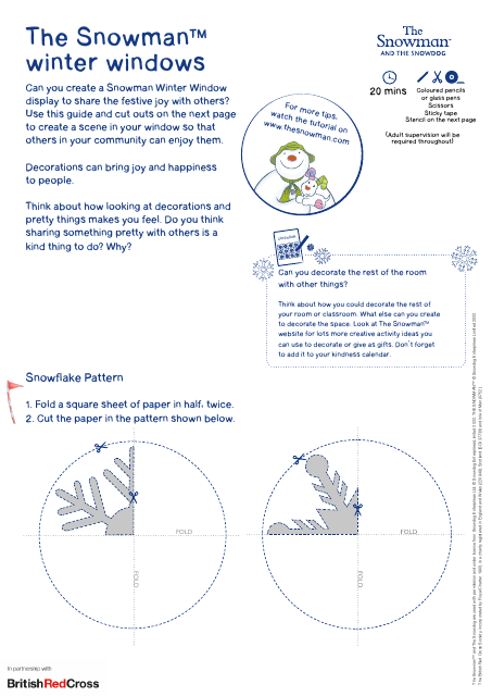 The Snowman Winter Window Templates - Snowdog Enterprises Limited