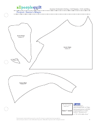 Document preview: Santa's Magic Quilt Pattern Templates - Meredith Corporation