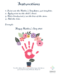 Mother&#039;s Day Flower Pot Template, Page 2