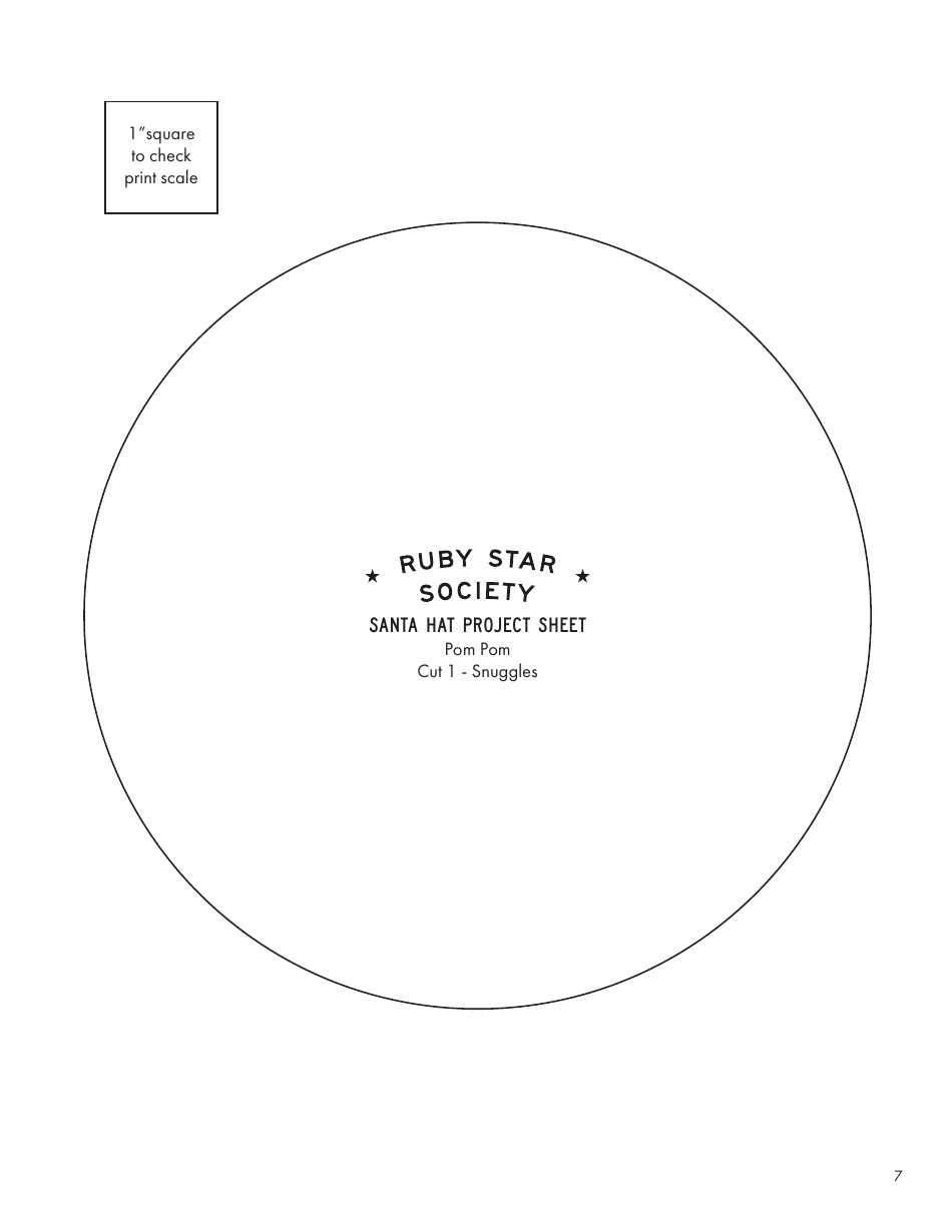 Santa Hat Sewing Template - Ruby Star Society, Page 7