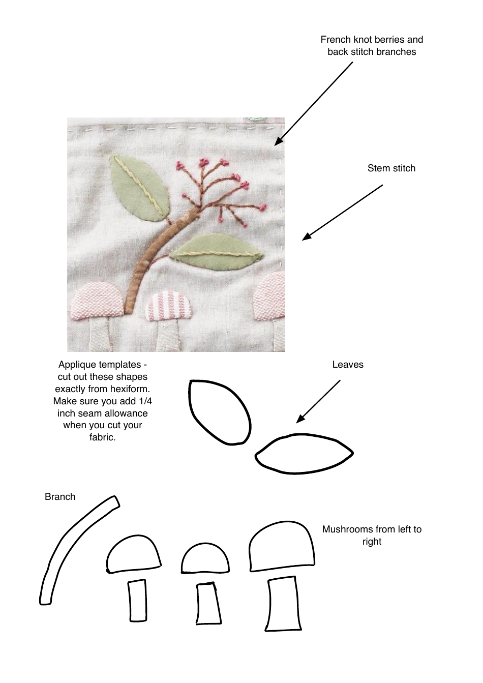 Seasonal Sampler Quilt Pattern Templates - Emma Jones Vintage Sewing Box, Page 10