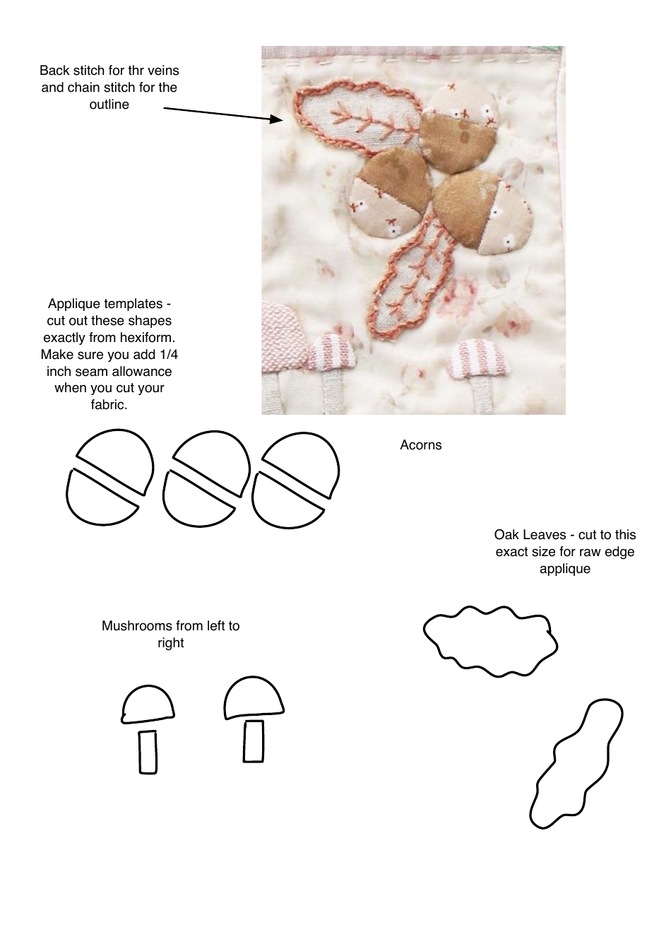 Seasonal Sampler Quilt Pattern Templates - Emma Jones Vintage Sewing Box, Page 11