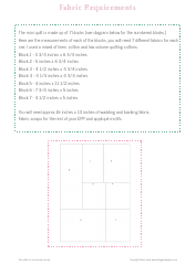 Seasonal Sampler Quilt Pattern Templates - Emma Jones Vintage Sewing Box, Page 3