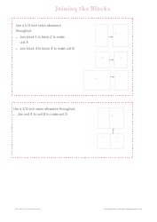 Seasonal Sampler Quilt Pattern Templates - Emma Jones Vintage Sewing Box, Page 4