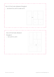 Seasonal Sampler Quilt Pattern Templates - Emma Jones Vintage Sewing Box, Page 5