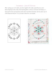 Seasonal Sampler Quilt Pattern Templates - Emma Jones Vintage Sewing Box, Page 8