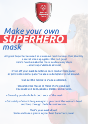 Document preview: Superhero Mask Templates - Special Olympics
